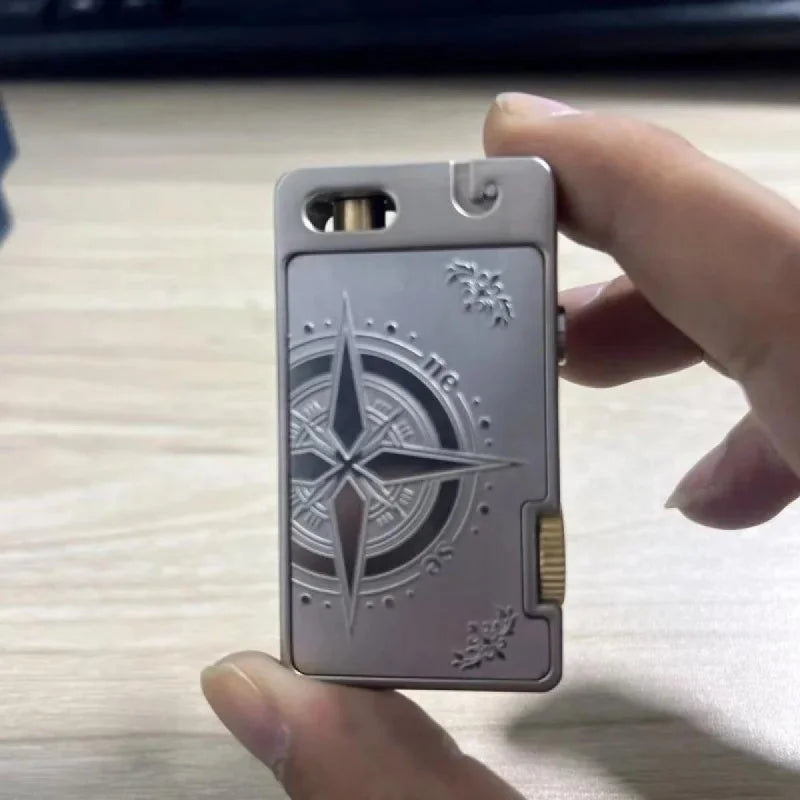 Cool Novelty Lighter, Vintage Rare Lighters, Catapult Fire Starter, Metal Material, For Male Smokers Unusual Gifts （No Fuel）
