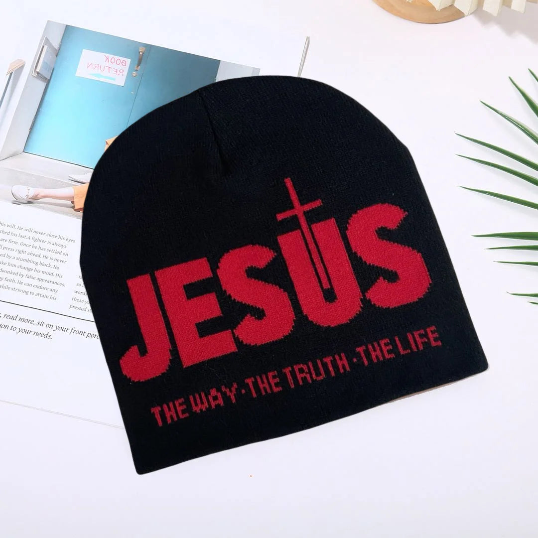 letters knitted hat fall and winter new outdoor travel windproof ear protection multifunctional headset cold cap men and