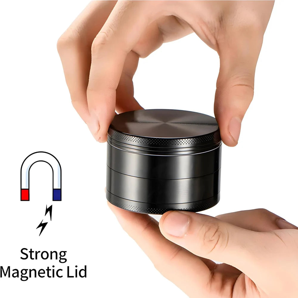 2.5" 63MM Dry Herb Grinder Metal 4-layer Tobacco Grinder Spice Miller Crusher Zinc Alloy Smoke Accessories