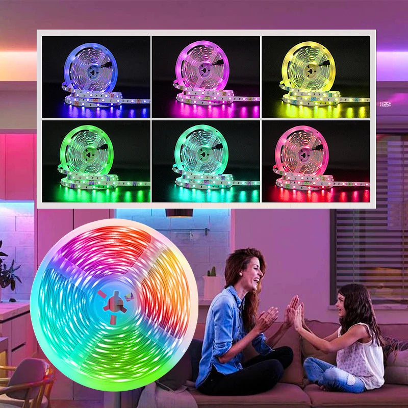 GREATWALL IR44K 5050 LED strip 32.8f/16.4 feet Halloween Christmas decoration DC LED neon light RGB flexible light configuration