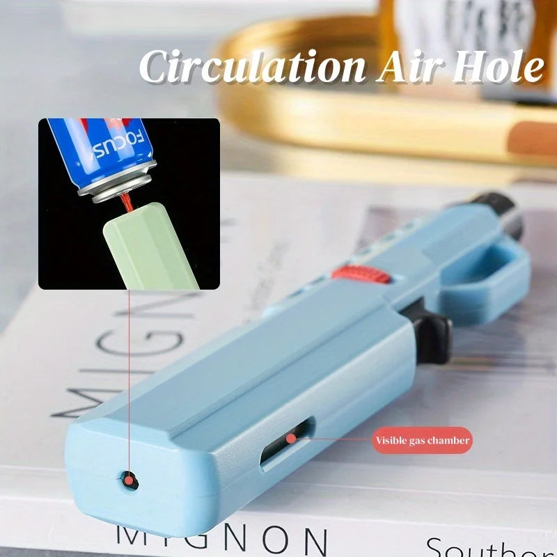 Portable 1800° Torch Jet Lighter Windproof Blue Flame 360 ° Reversible Ignition Butane Igniter for Kitchen BBQ Men's Gift