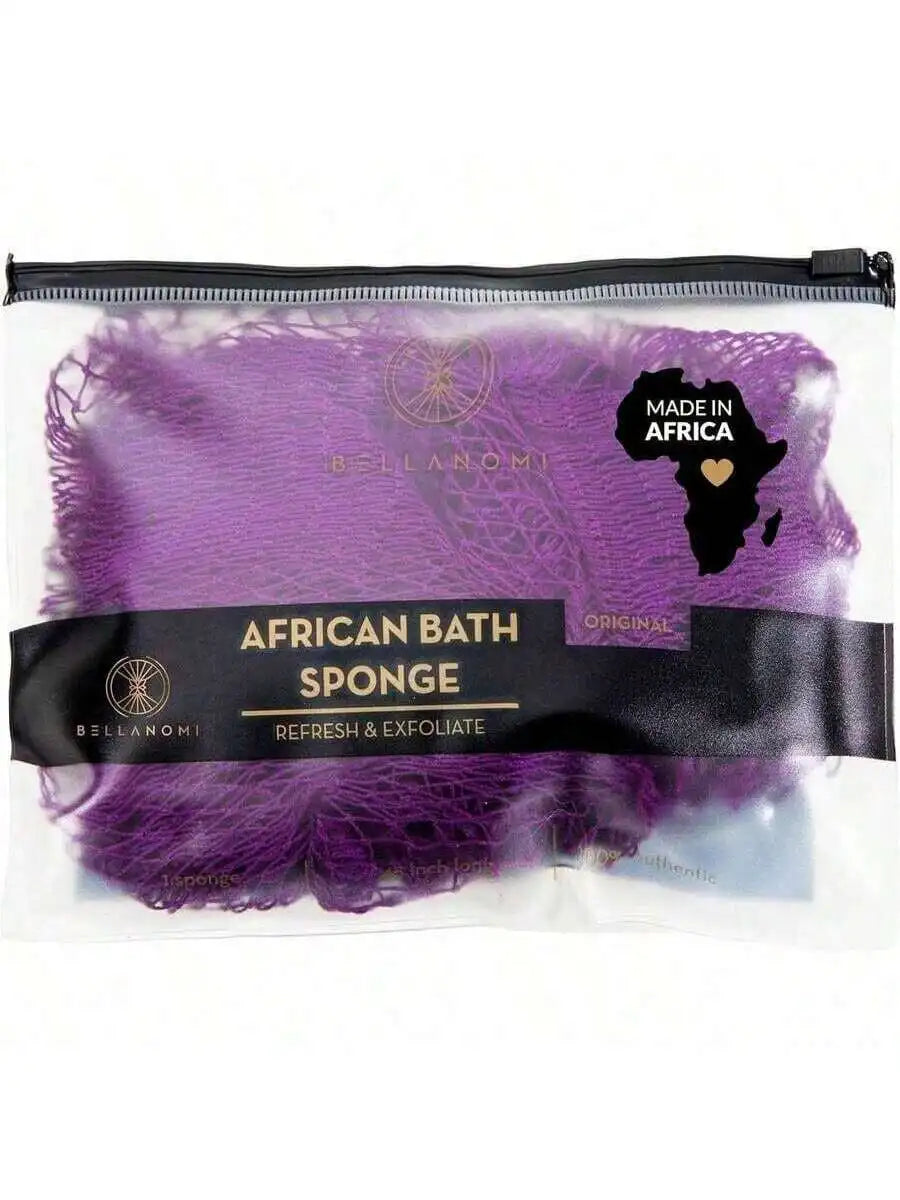 African Exfoliating Net Sponge, Authentic, Ly Sourced From Nigeria, 45 Inches Long, Back Scrubber For Daily Use (Indigo),2327502