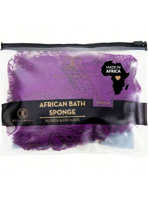 African Exfoliating Net Sponge, Authentic, Ly Sourced From Nigeria, 45 Inches Long, Back Scrubber For Daily Use (Indigo),2327502