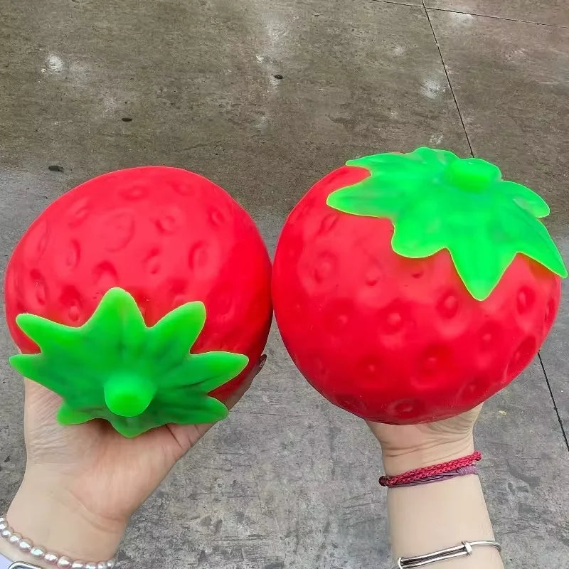 Slow-Rebound Strawberry Stress-Relief Toy – Moldable Stress Ball, Suitable for Adults and as a Gift for Friends
