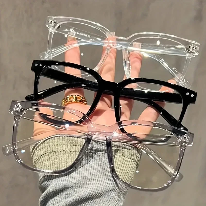 TrendySquare Anti Blue Light Eyeglasses Men Women Casual Fashion Transparent Frame Street Style Eyewear for Office and Daily Use