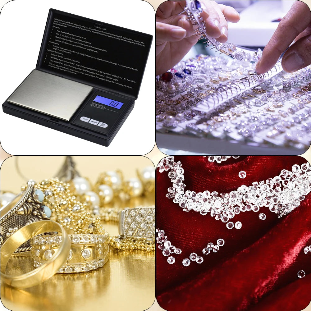 1kg/0.1g Gold Jewellery Weighing Scales 7 Units Conversion Digital Scale High Precision Scale Tare Function Jewelry Measurement