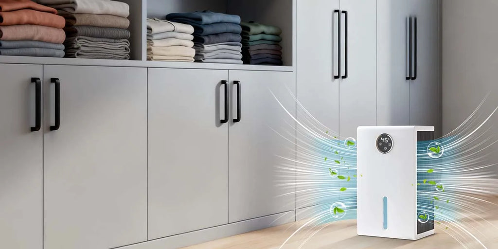 Dehumidifier for Home for Bedroom with 1000 sq.ft 120 OZ Water Tank,Dehumidifiers for Bathroom Basement,Auto Shut Off
