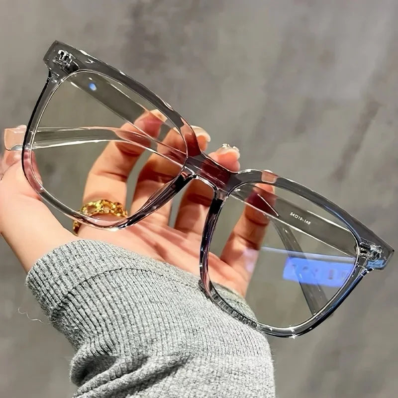 TrendySquare Anti Blue Light Eyeglasses Men Women Casual Fashion Transparent Frame Street Style Eyewear for Office and Daily Use
