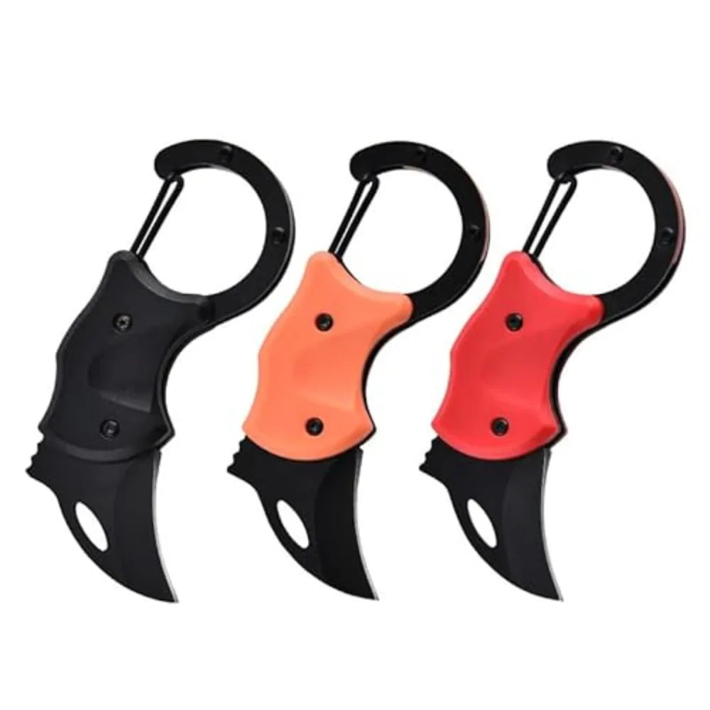 Mini High-Hardness Folding Knife Keychain - Compact, Durable Pocket Knife with Keyring for EDC, Outdoor, Camping, Everyday Use