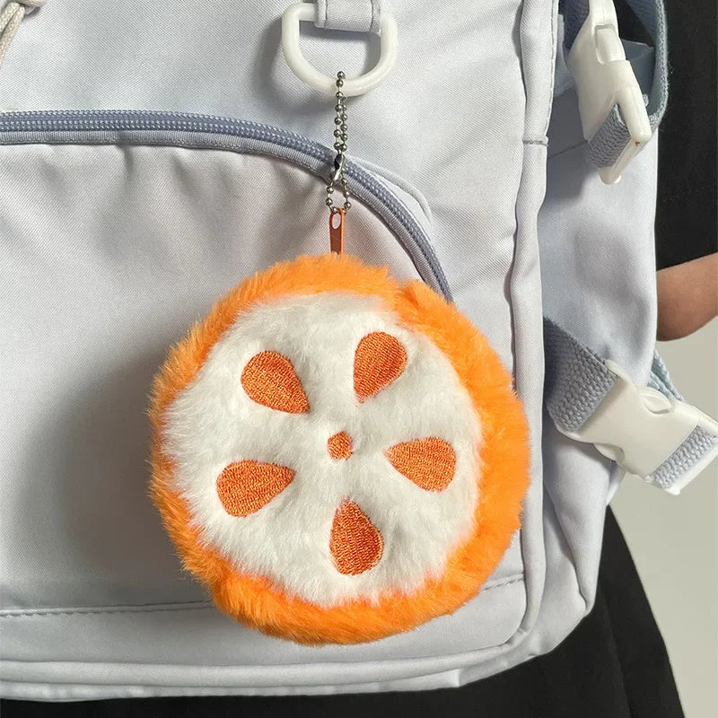 1pcs Cute Fruit Coin Purse, Orange Money Bag, Watermelon Coin Bag, Strawberry Storage Bag, Girl's Small Purse, Girlfriend Gift