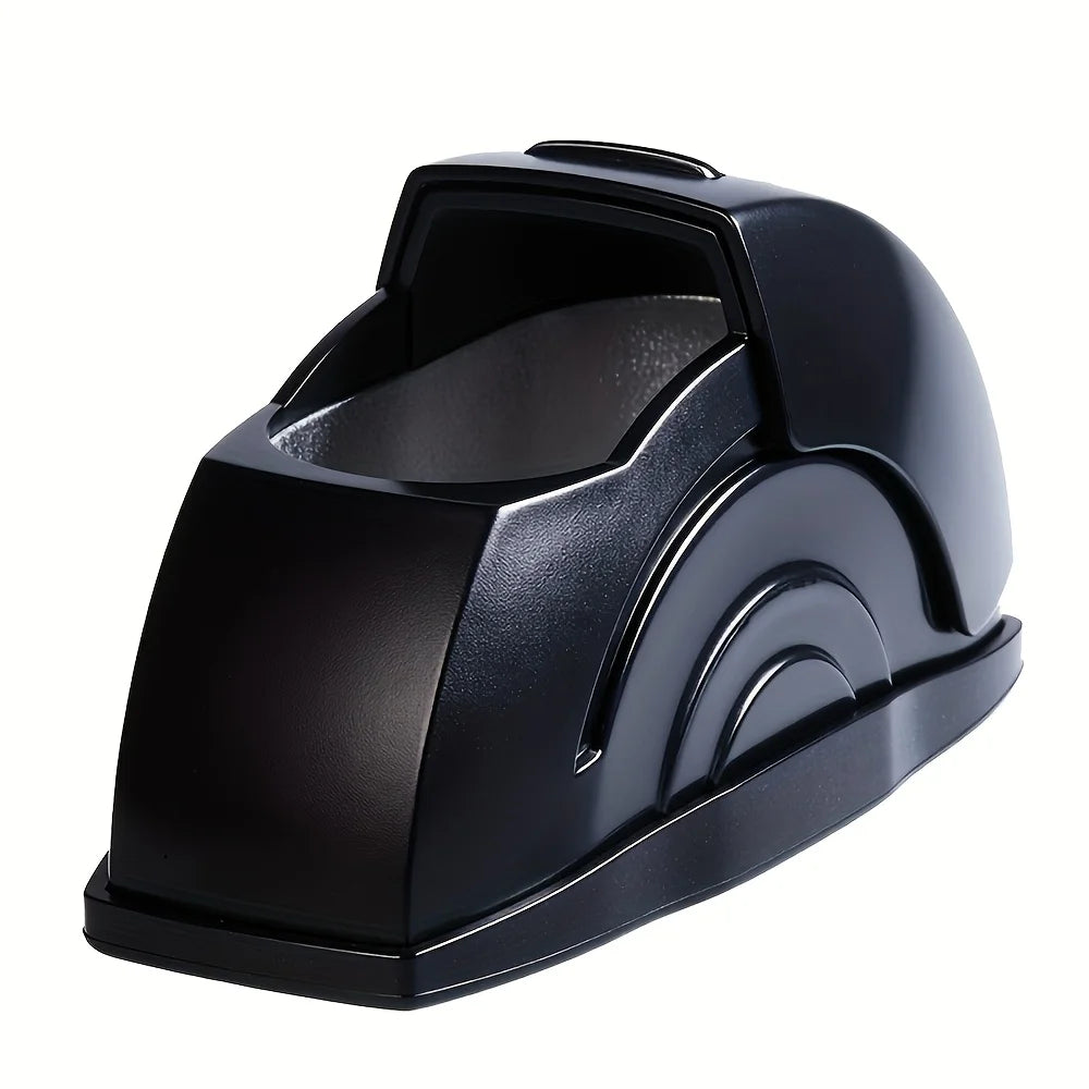 Car ashtray with flip-top design prevents ash from flying. It holds window dust, compact and durable, a practical and ideal gift