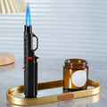 Portable 1800° Torch Jet Lighter Windproof Blue Flame 360 ° Reversible Ignition Butane Igniter for Kitchen BBQ Men's Gift