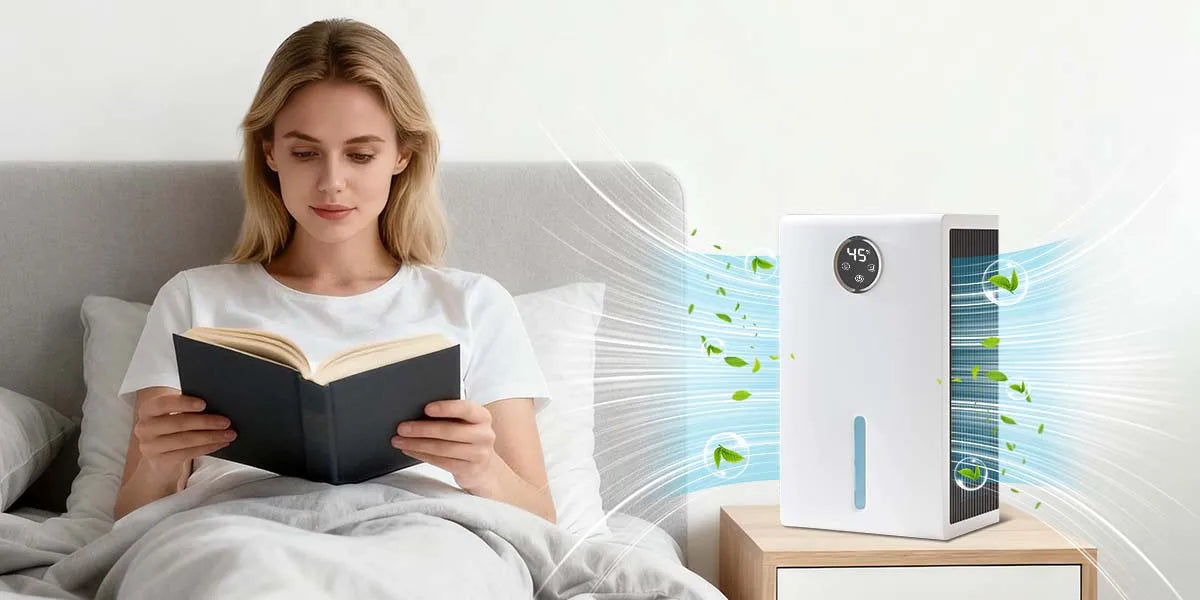 Dehumidifier for Home for Bedroom with 1000 sq.ft 120 OZ Water Tank,Dehumidifiers for Bathroom Basement,Auto Shut Off