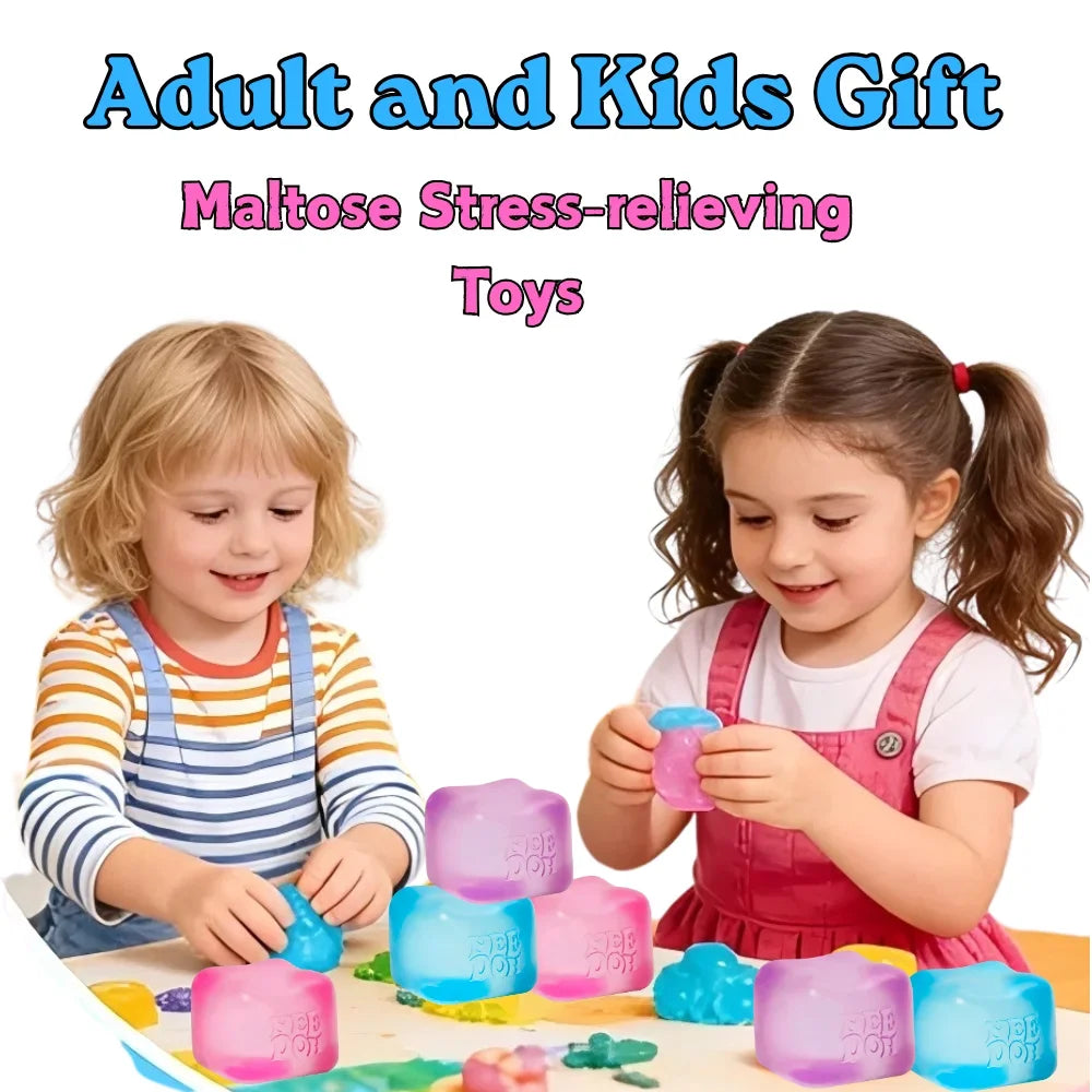 @ Trending Nee Doh Jellyfish & Cube Squish Toy, Soft Jelly Squeeze Stress Relief Fidget Toy, Sensory NeeDoh for Kids & Adults ##