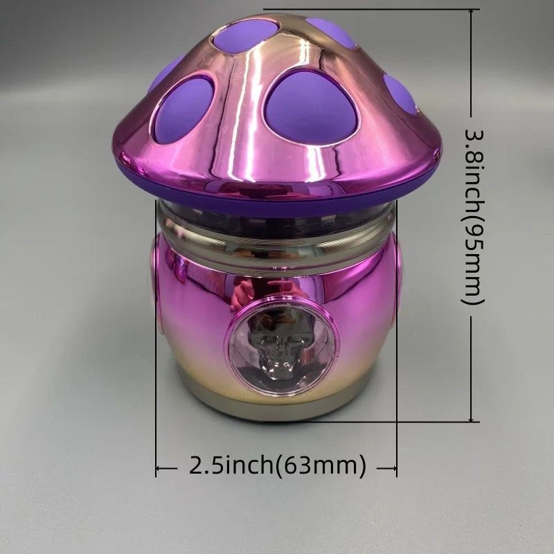 2.5inch/63mm Cat Herb Grinder 4-layer Manual Spice Mill Mushroom Crusher Raw Grass Tobacco Grinder Smoking Cigarette Accessories