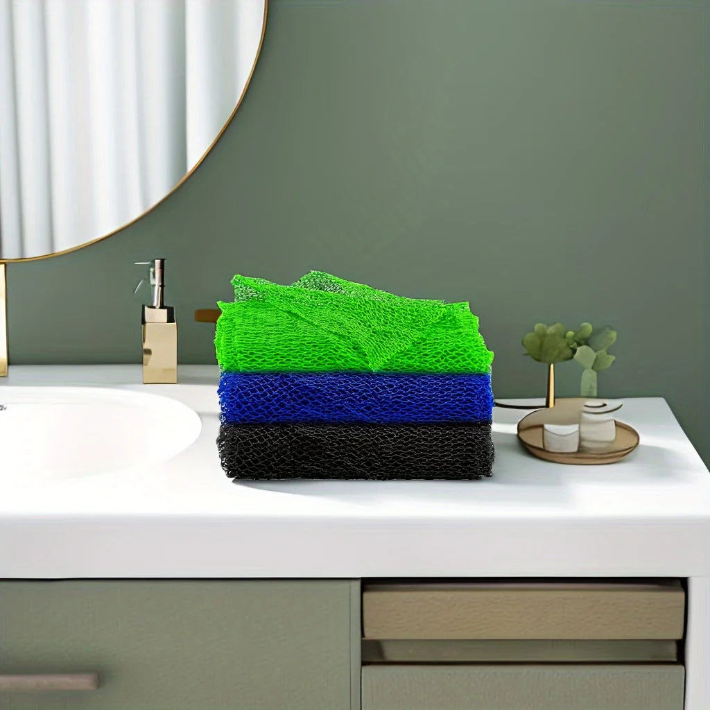 3pcs,African net Sponge,African exfoliating net,African Bathing Sponge,African wash net, African Ghana Sapos scrubbing washcloth