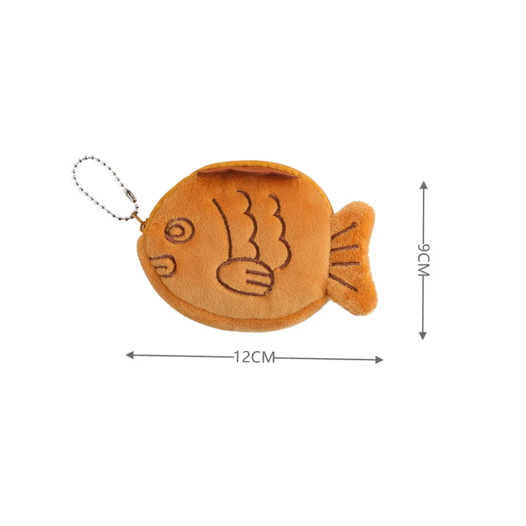 Cartoon Cute Coin Purse Kawaii Wallet Portable Plush Coin Bag Key Earphone Coin Organizer Pouch Zipper Bag Kids Gift