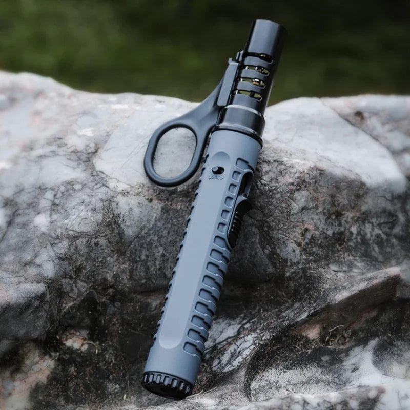 Outdoor Camping Portable Gas Lighter High Firepower Windproof Torch Lighter Adjustable Flame Size for Men's Gift Camping BBQ