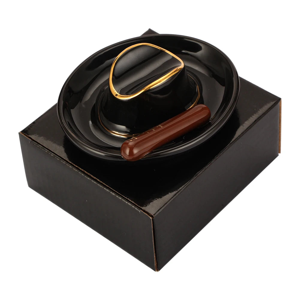 GALINER Ceramic Cigar Ashtray Mini Portable New Designed Ashtray Travel Smoking Accessories