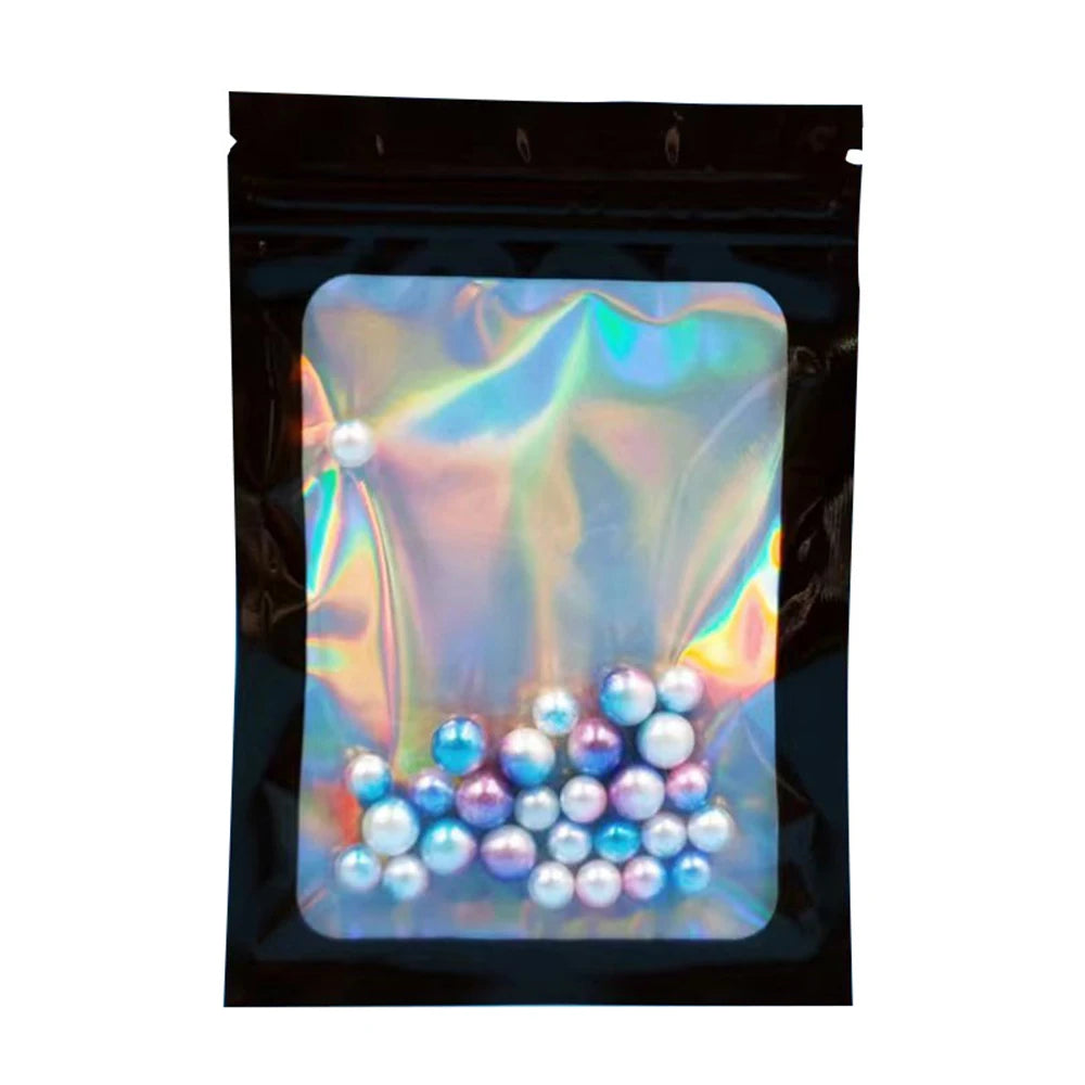 100Pcs Matte Black Mylar Foil Zip Lock Bag for iphone 14 pro case Hang Hole Reusable Tear Notch Food Storage Packaging Pouches