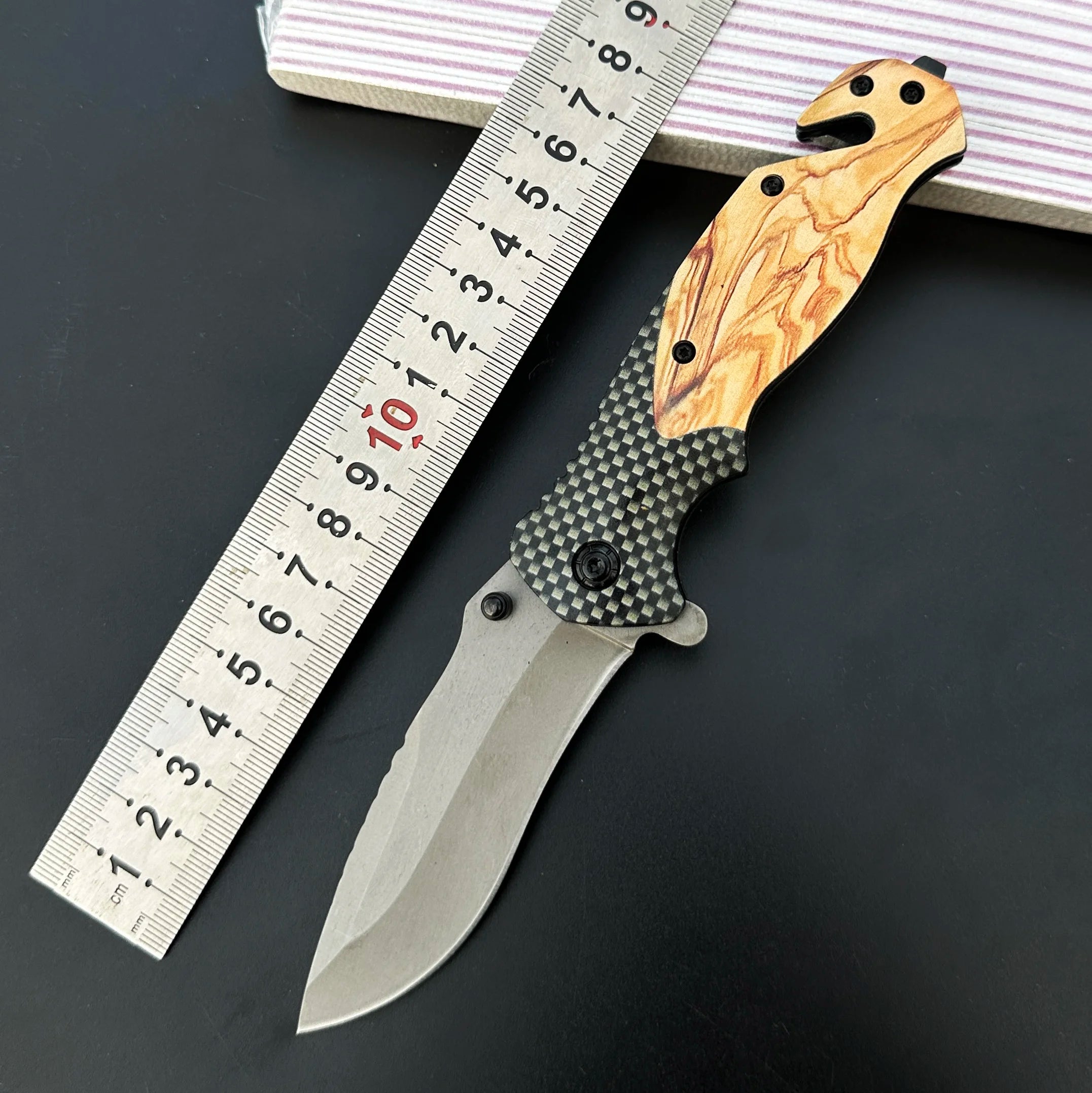 Multifunctional All Steel Portable Folding Knife Outdoor Tactical Camping Survival Fruit Hunting Tool Knife