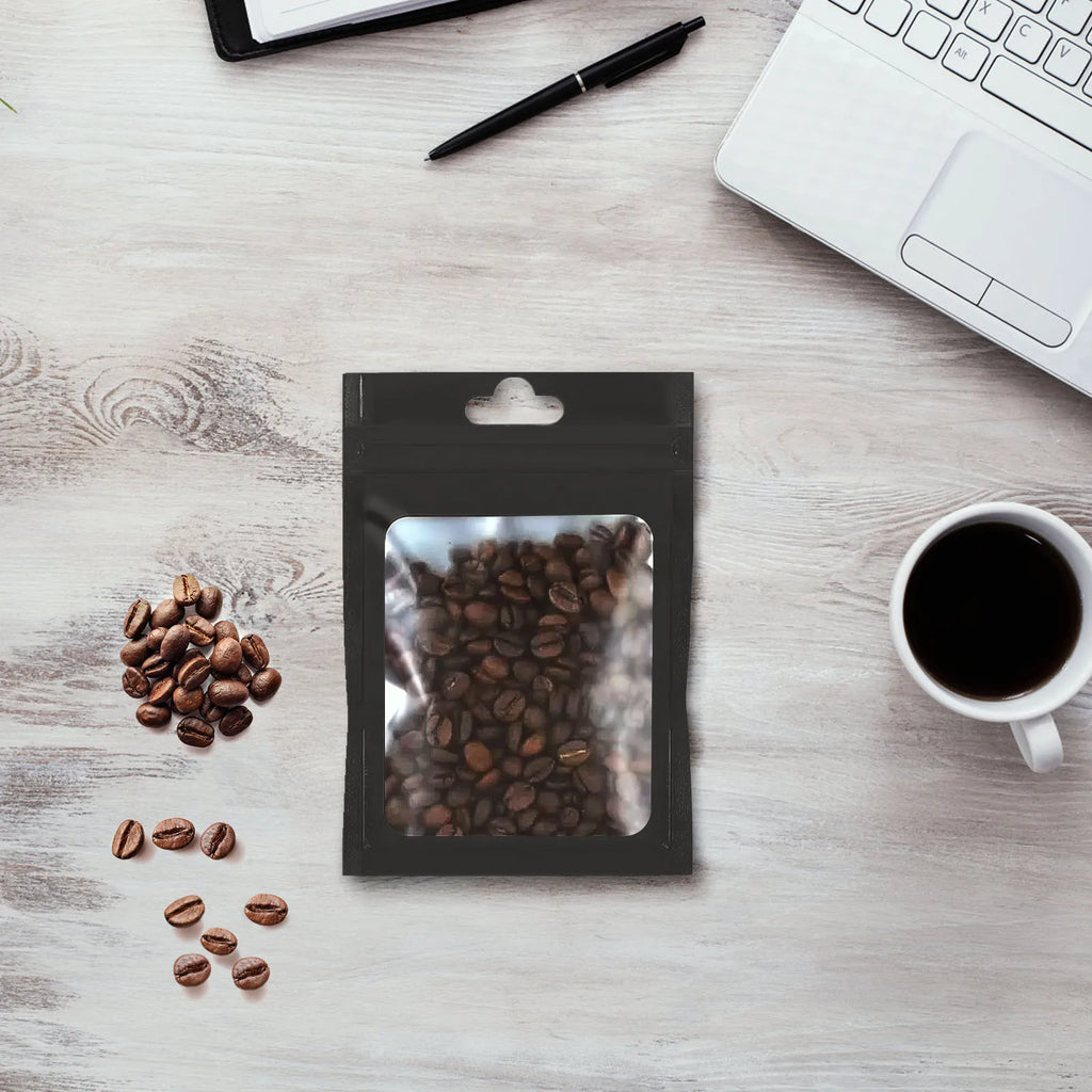 100Pcs Matte Black Mylar Foil Zip Lock Bag for iphone 14 pro case Hang Hole Reusable Tear Notch Food Storage Packaging Pouches