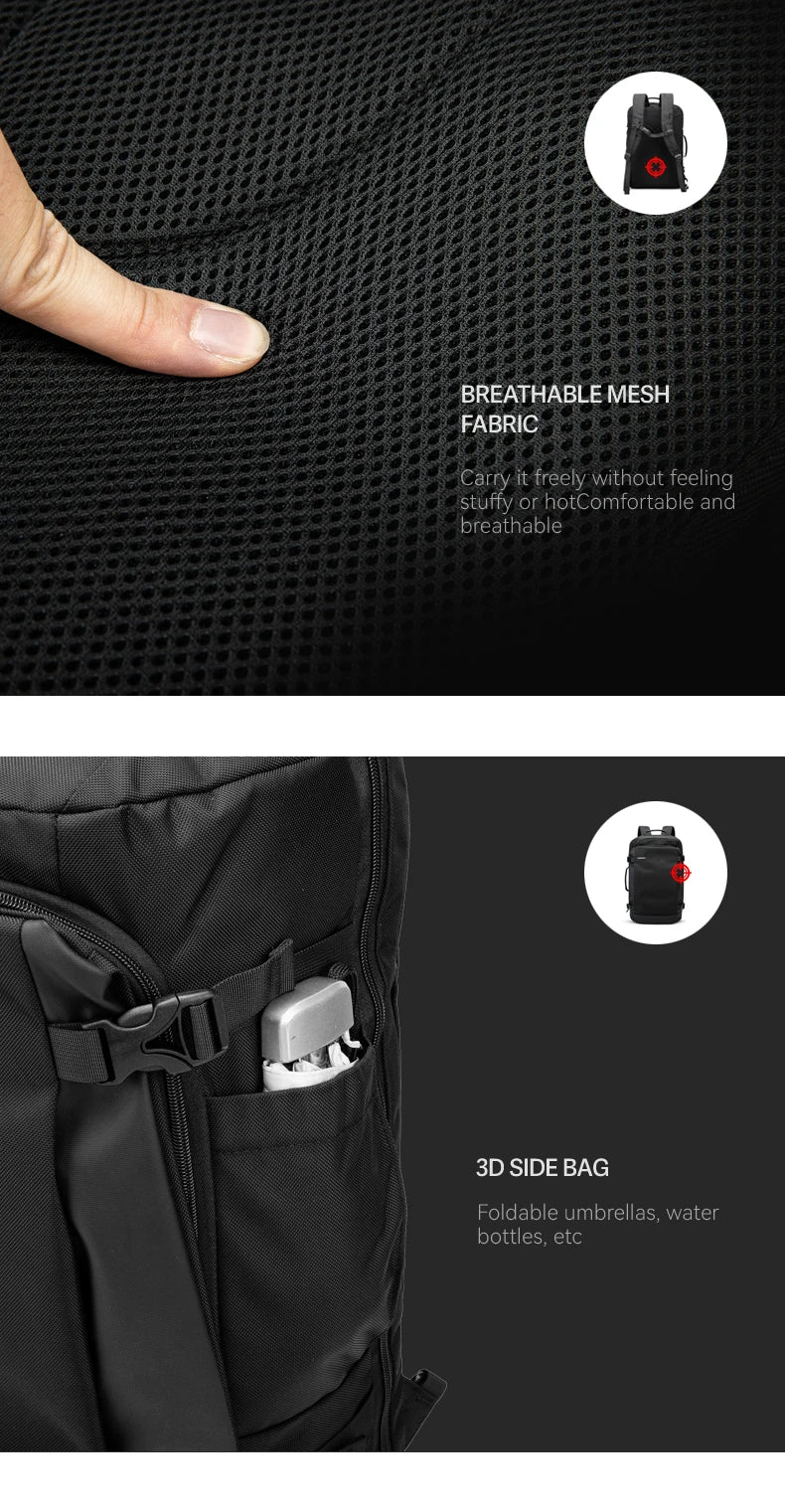 Travel Backpack For Air Travel,Durable Large 30L TSA Flight Approved Carry-on Luggage Hand,Water Resistant Business Rucksack,Wee