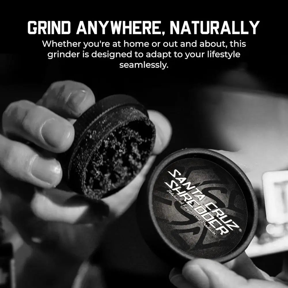 Medium 2.2 Knurled Herb Grinder with Strong Grip and Shredder Function