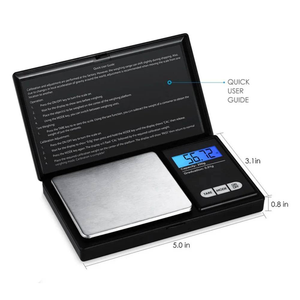 1kg/0.1g Gold Jewellery Weighing Scales 7 Units Conversion Digital Scale High Precision Scale Tare Function Jewelry Measurement