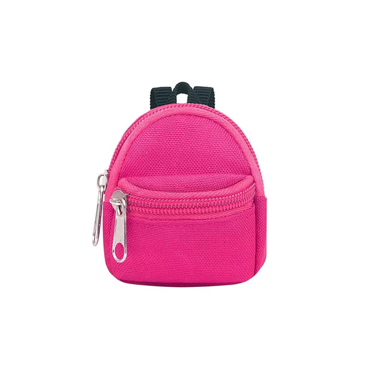 Double-shoulder zipper small coin wallet, key bag mini backpack pendant, toy decoration small bag，1 PC
