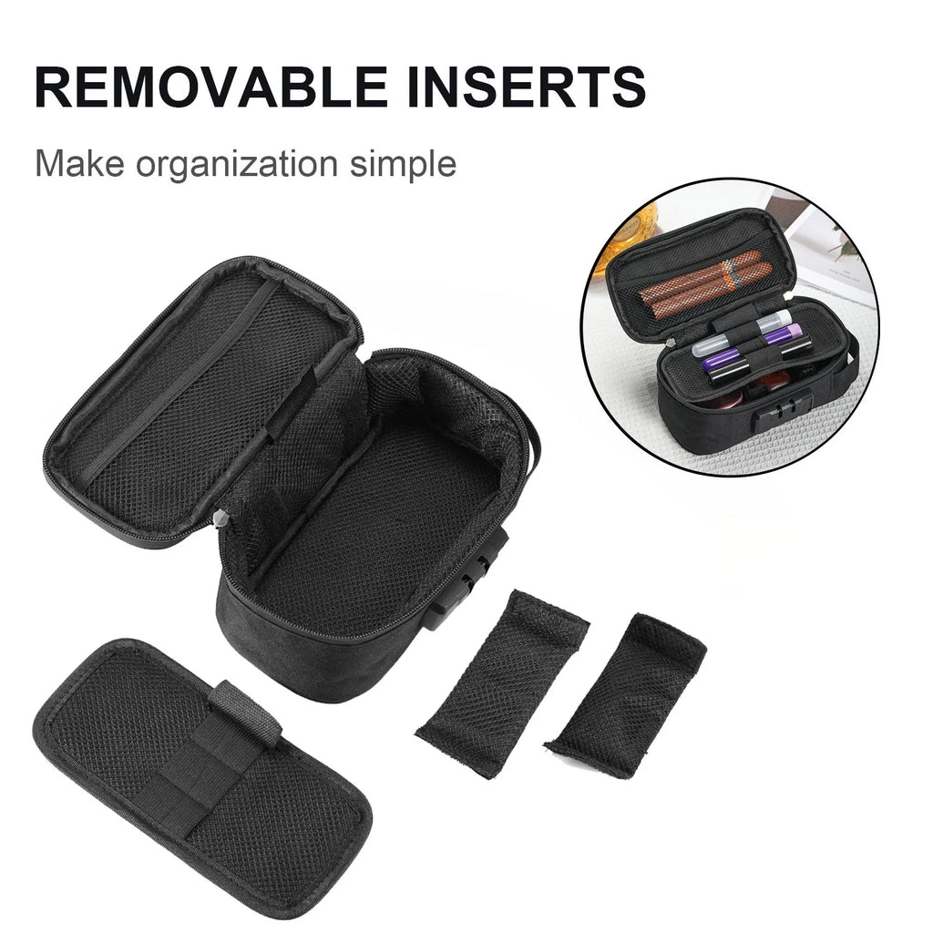 Odor Smell Proof Smoking Pipe Bag with Combination Lock Container Case Outdoor Travel Gift
