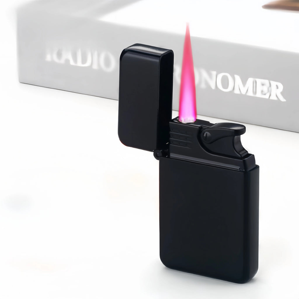 Gold Dragon Metal Torch Lighter Windproof Outdoor Survival Butane Jet Lighter Adjustable Flame for Camping BBQ Gift No Gas