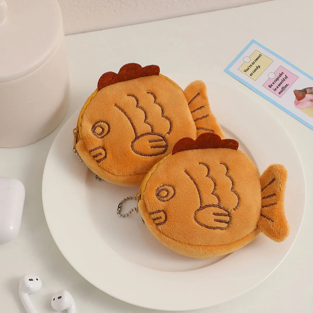 Cartoon Cute Coin Purse Kawaii Wallet Portable Plush Coin Bag Key Earphone Coin Organizer Pouch Zipper Bag Kids Gift