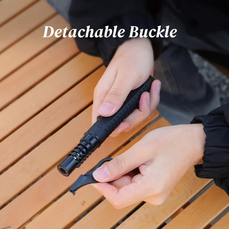 Outdoor Camping Portable Gas Lighter High Firepower Windproof Torch Lighter Adjustable Flame Size for Men's Gift Camping BBQ