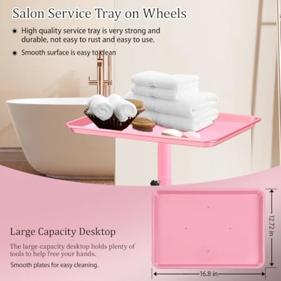 Salon TrayHairstylist Trays on Wheels Hair Color Tray for Salon or Home Use