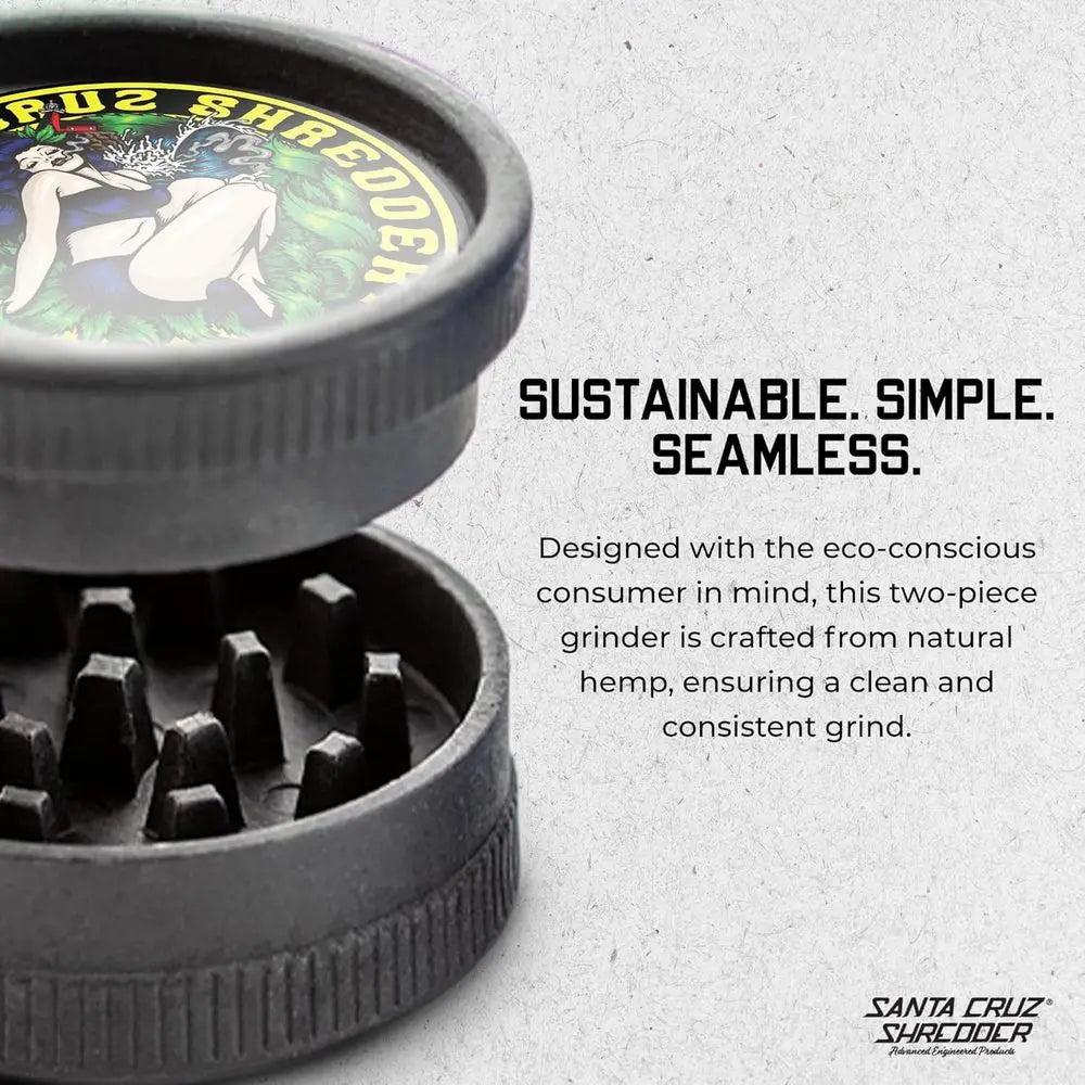 Medium 2.2 Knurled Herb Grinder with Strong Grip and Shredder Function