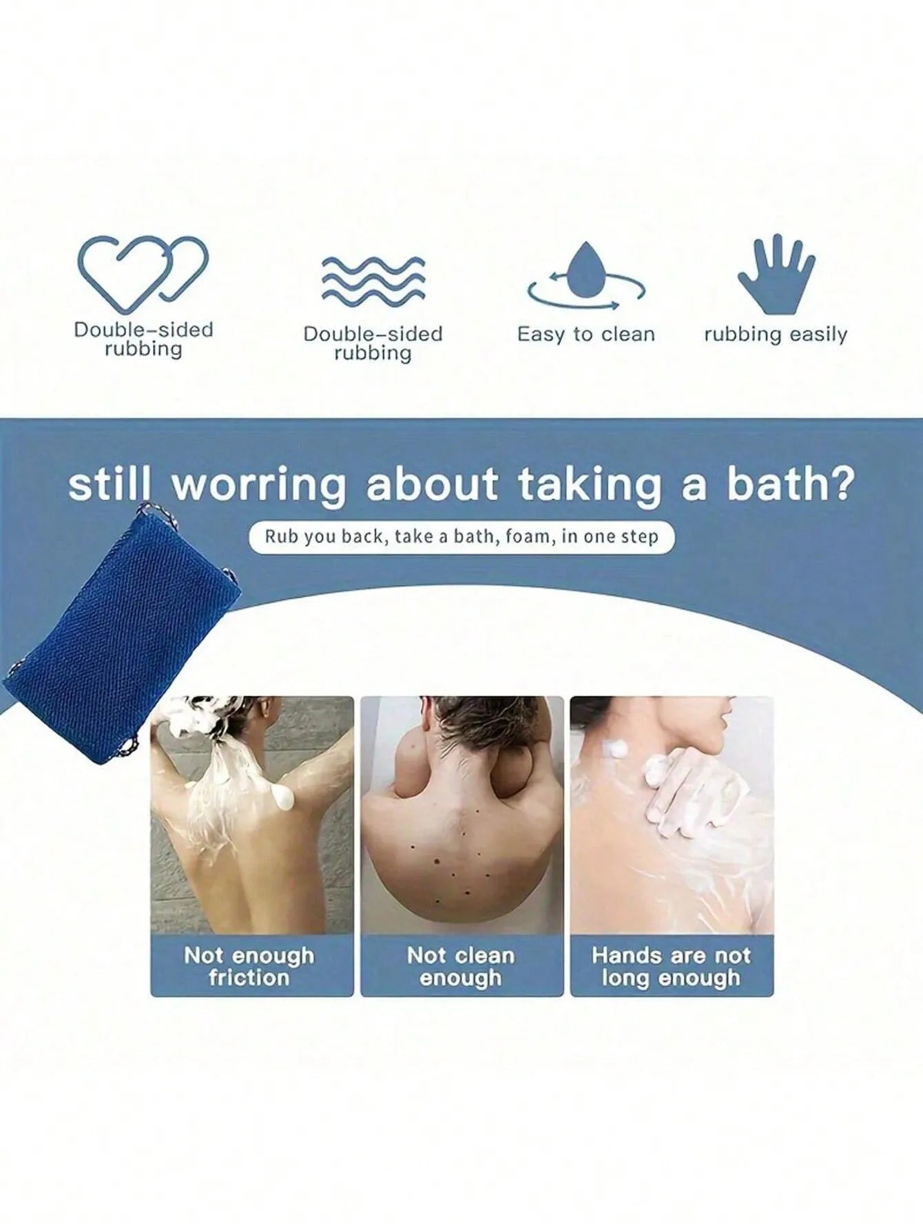 African Net Bath Sponge Exfoliating Shower Puff for Back Gant - Foam Towel for Deep Cleaning And Body Scrubbing