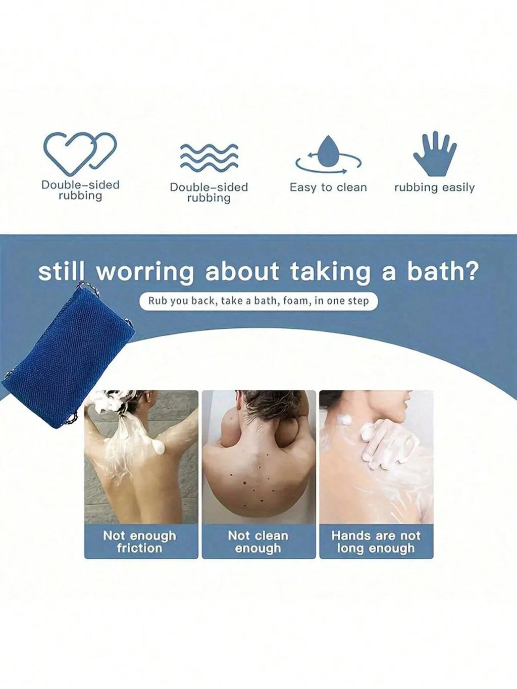 African Net Bath Sponge Exfoliating Shower Puff for Back Gant - Foam Towel for Deep Cleaning And Body Scrubbing