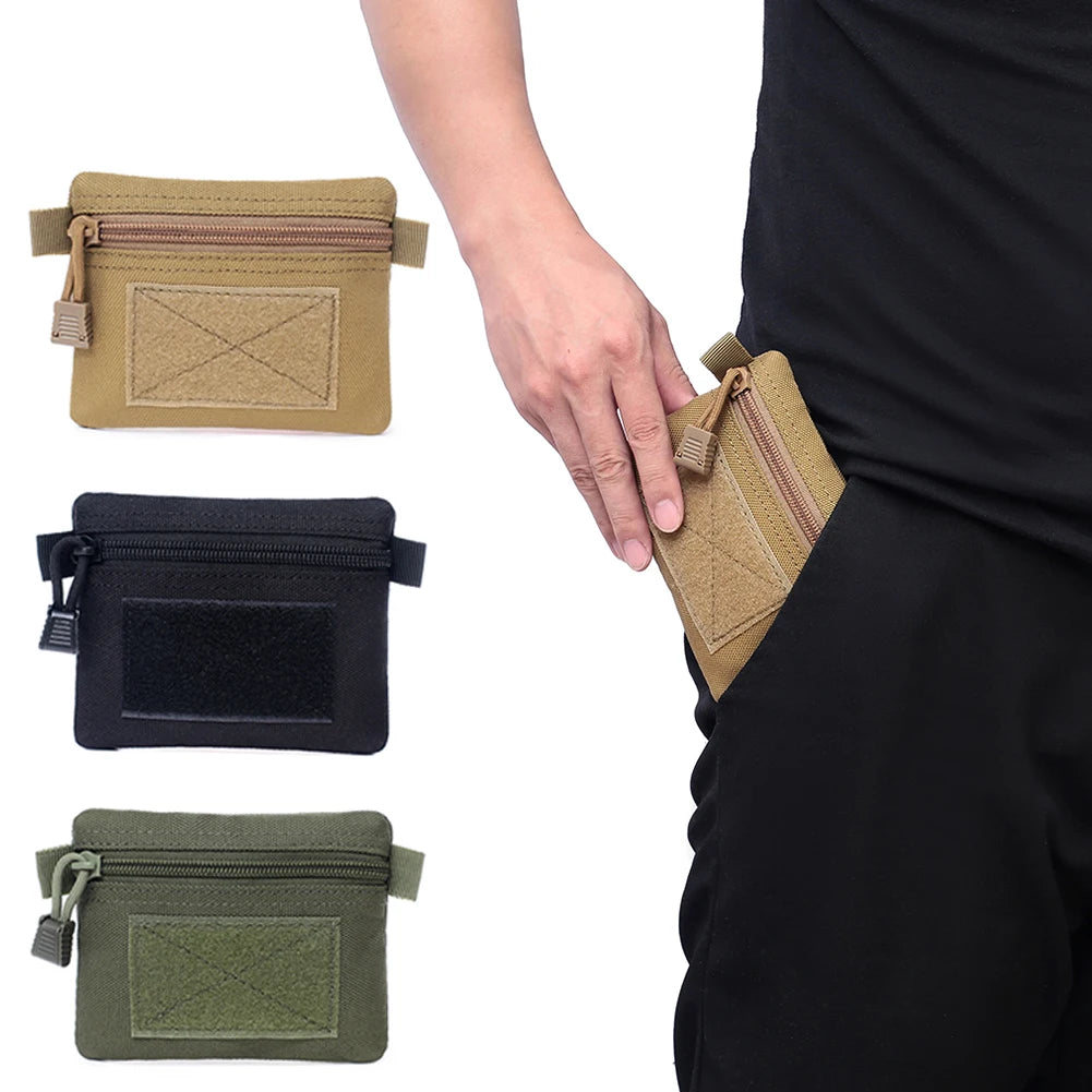 Hot Sale Coin Purses Wear-resistant Multi-function Outdoor Hiking Molle Pouch Wallet Waterproof Portable Travel Zipper Waist Bag