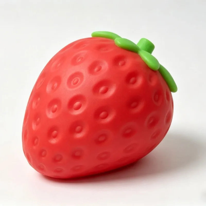 Slow-Rebound Strawberry Stress-Relief Toy – Moldable Stress Ball, Suitable for Adults and as a Gift for Friends