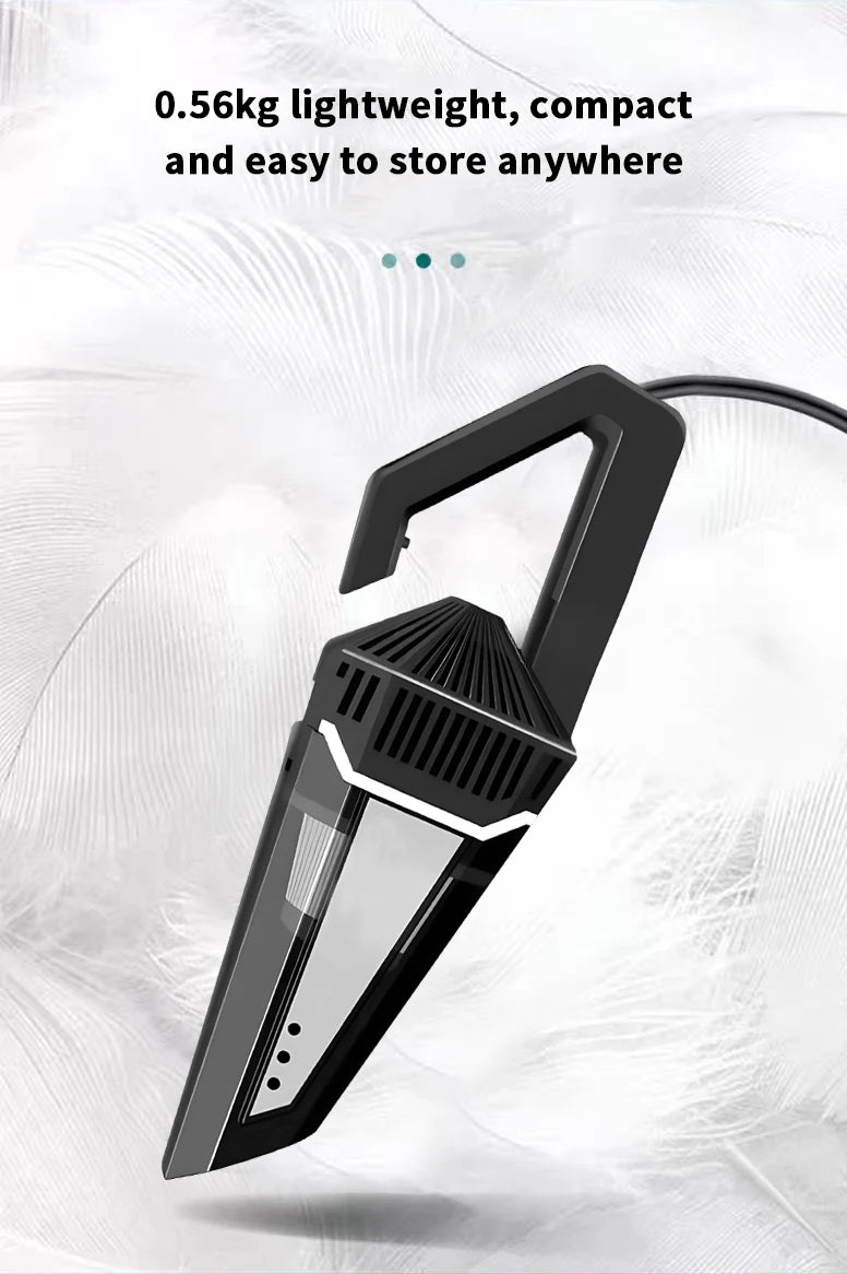 Car vacuum cleaner, portable 35000pa high suction wet and dry vacuum cleaner, car 12V cigarette lighter socket