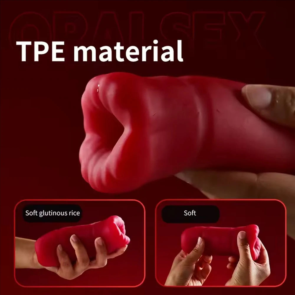 Automatic Male Masturbator Cup for Men Tongue Licking Vibrator Penis Trainer Exerciser Vagina Vacuum pump Sex Toys For Adult Men