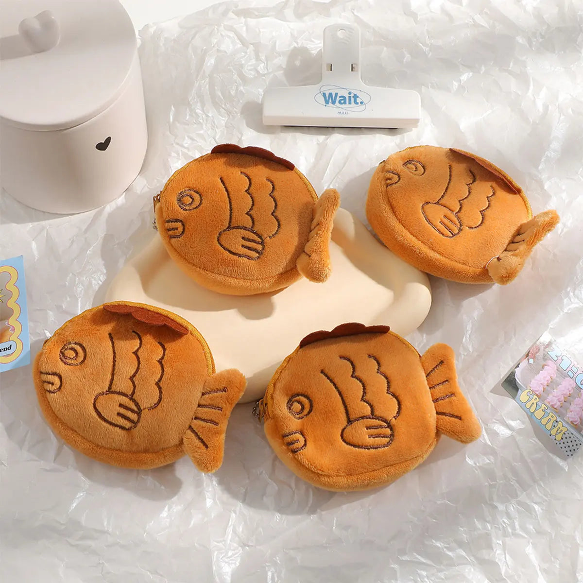 Cartoon Cute Coin Purse Kawaii Wallet Portable Plush Coin Bag Key Earphone Coin Organizer Pouch Zipper Bag Kids Gift