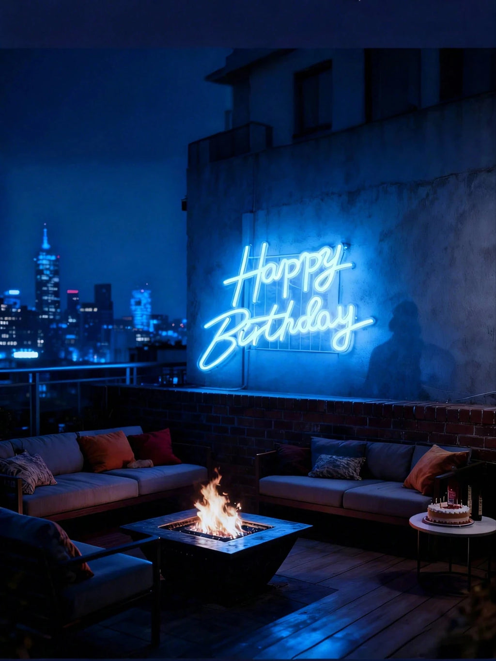 Pink/Cool White/Warm White Light Happy Birthday Neon Light Sign, Suitable for Restaurant Parties, Holiday Decorations, Party Venues, Bedroom Surprises, Living Room Gatherings, and as an Essential Photo Prop