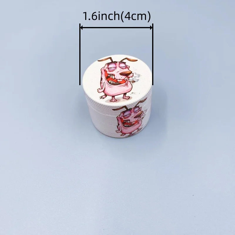 1.6/2inch Dog Herb Grinder Metal 4-layer Manual Salt Spice Mill Mortar Tobacco Crusher Raw Grass Grinder Cigarette Smoking Tool