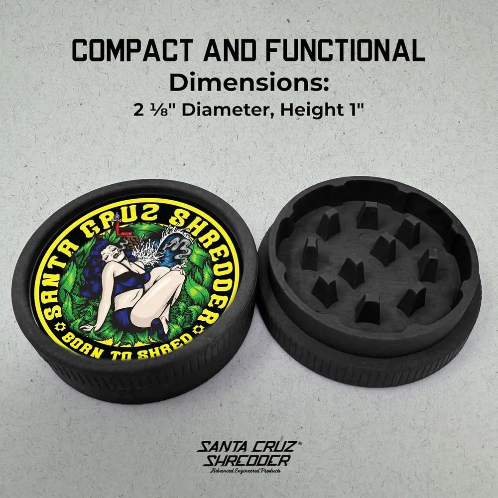Medium 2.2 Knurled Herb Grinder with Strong Grip and Shredder Function