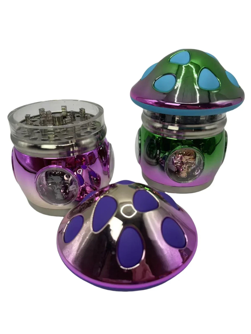 Mushroom Herb Grinder Large Manual Spice Pepper Mill Salt Mortar Pestle Tobacco Grass Grinder Smoking Cigarette Accessories Gift