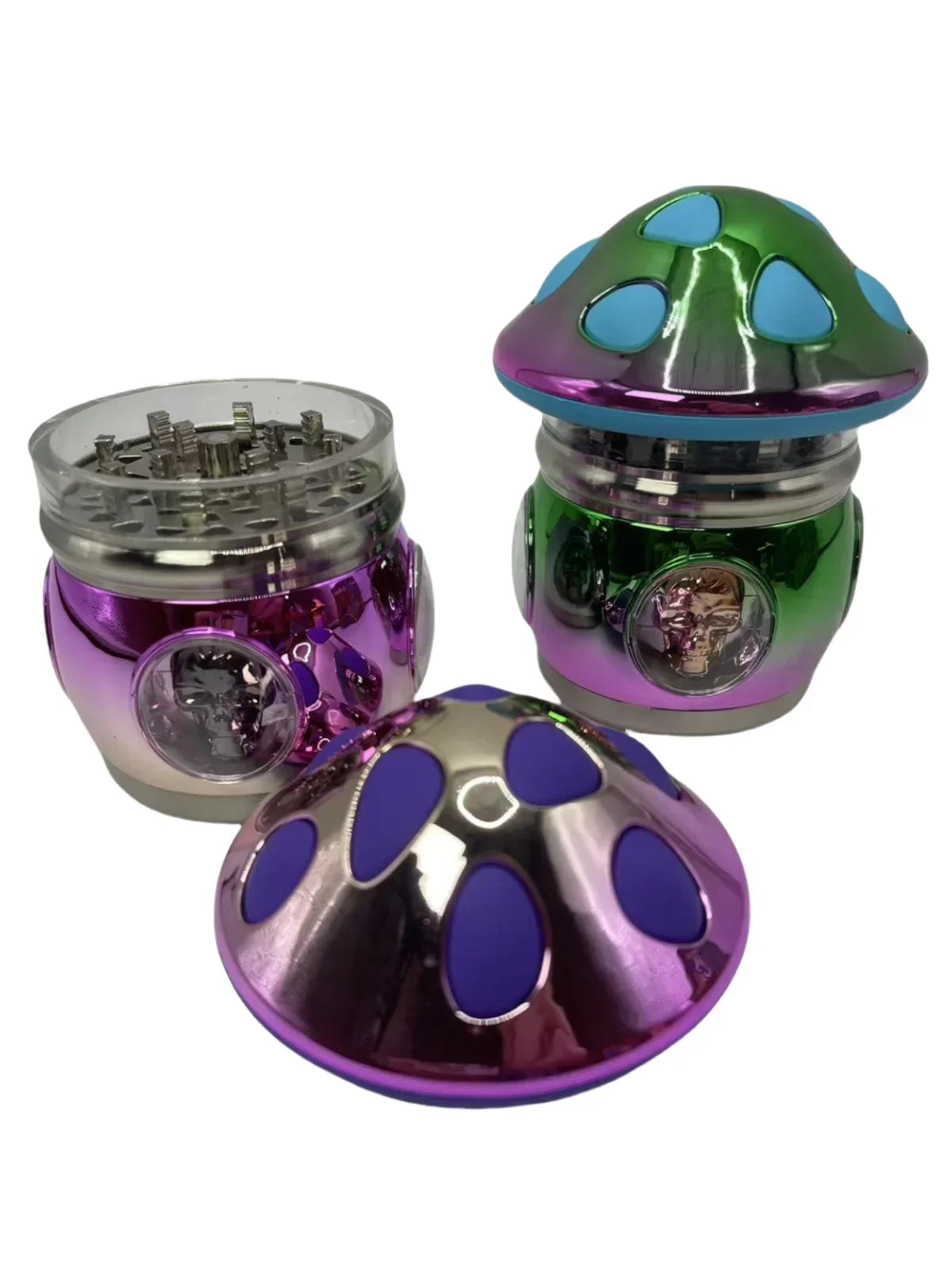 Mushroom Herb Grinder Large Manual Spice Pepper Mill Salt Mortar Pestle Tobacco Grass Grinder Smoking Cigarette Accessories Gift