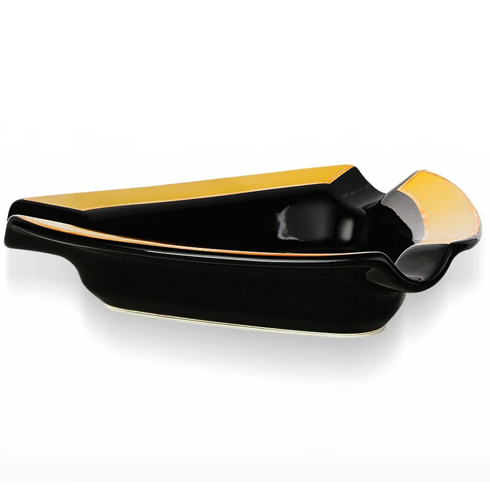 Portable Ceramic Cigar Ashtray Home 3 Slot Tube Ash Tray Travel Cigar Accessories Gift Box Packaging