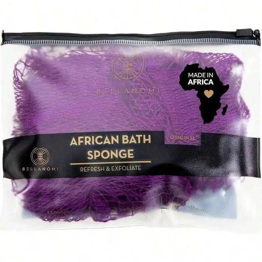 African Exfoliating Net Sponge, Authentic, Ly Sourced From Nigeria, 45 Inches Long, Back Scrubber For Daily Use (Indigo),2327502